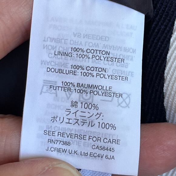 J.Crew Women's Blue Colorblock Striped Mini Skirt Size 2P. NEW - Picture 7 of 8